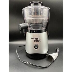 Magic Bullet Juicer Attachment Silver Black Complete Set MBJ-100 Works